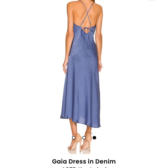 Gaia Dress in Denim by ASTR the Label - Picture 3 of 5